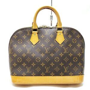 Authentic Louis Vuitton Alma Brown Monogram Hand Bag mn462-030426